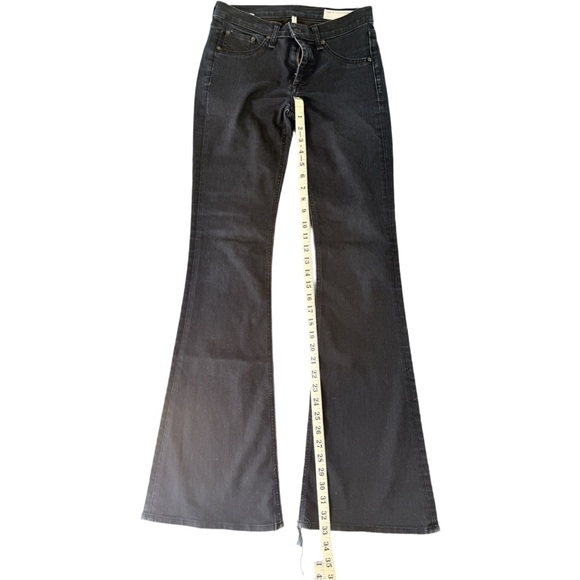 rag & bone Dark Blue Flare Jeans - Picture 11 of 15